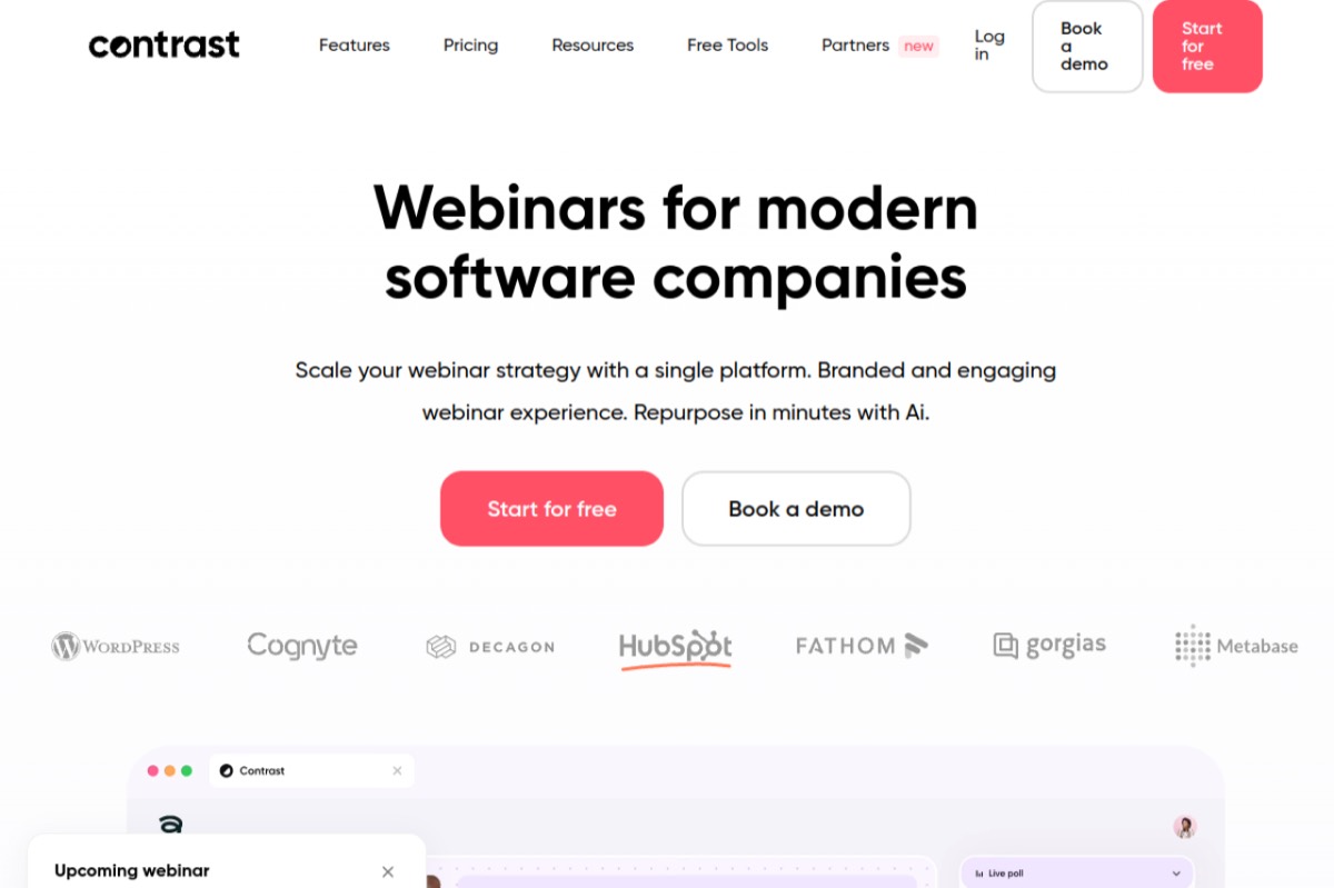 Contrast product screenshot