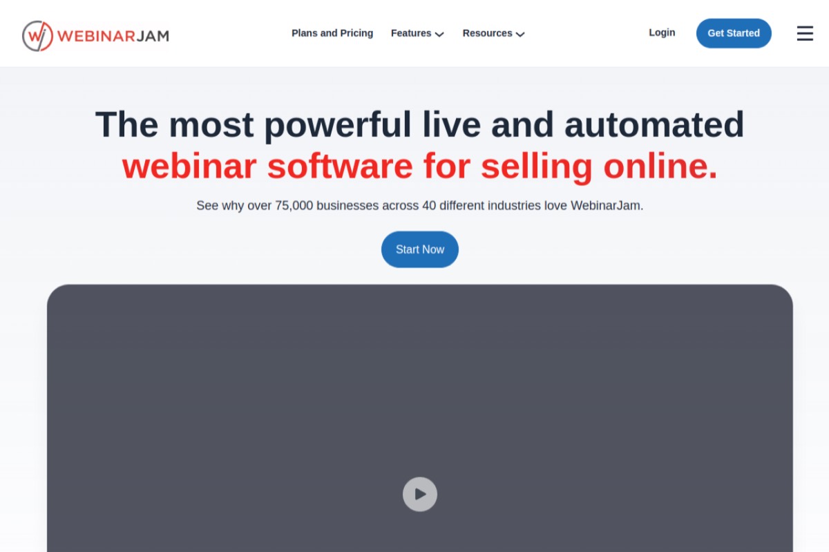 WebinarJam product screenshot